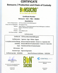 Bonsucro Certificate